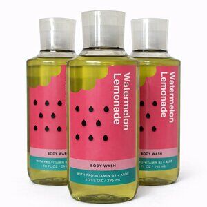Bath & Body Works Body Wash Bundle WATERMELON LEMONADE 3Pack NEW